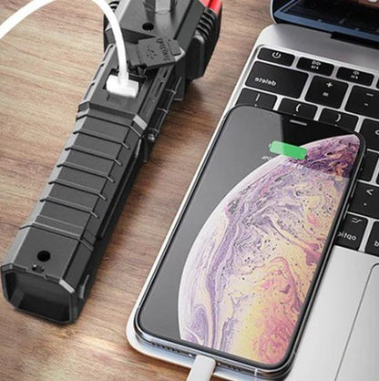 Linterna Táctica 4 en 1 con Powerbank Integrado  - Ultimas unidades en oferta